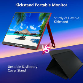 WUAWE portable monitor 16 eye-care features with 300nits brightness for comfortable sessions.