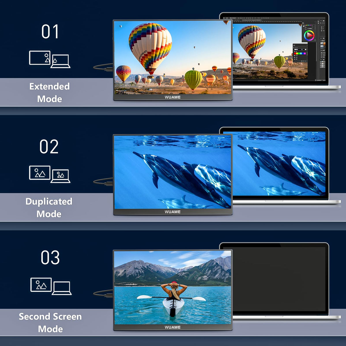 WUAWE PS5 and Switch compatibility via plug-and-play setup.