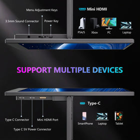 WUAWE easy setup with tilt-adjustable stand for comfortable viewing.