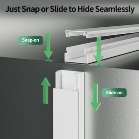 Wuitaouy cord hider durable, flame-retardant material enhances safety.