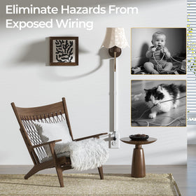 Wuitaouy cord hider kit is paintable to match your wall finish