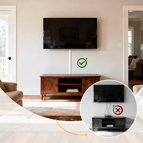 Wuitaouy universal kit supports 2-4 wires along walls.