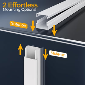 Wuitaouy paintable finish helps the cord hider blend with wall color.