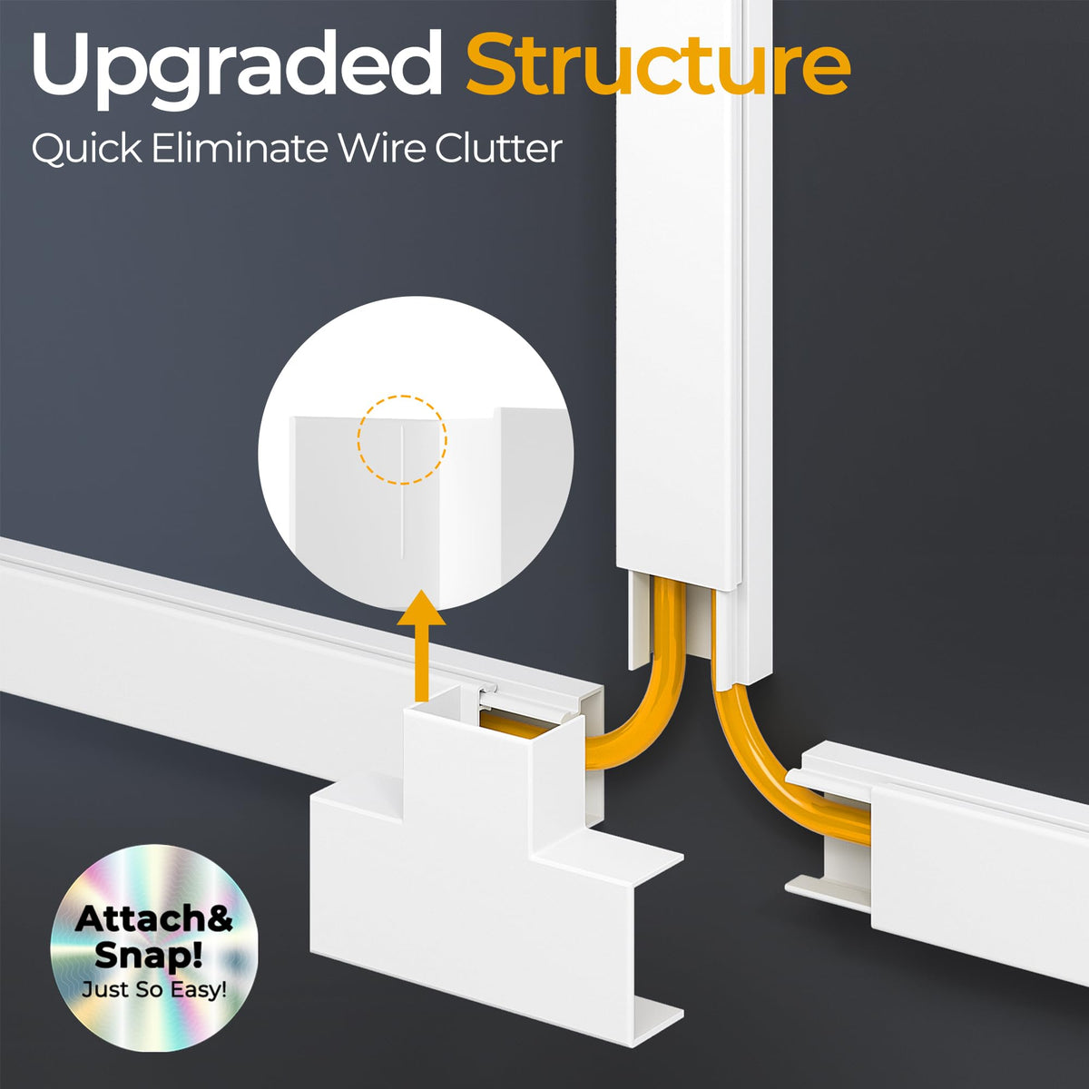 Wuitaouy durable PVC material protects cords while blending with interiors.