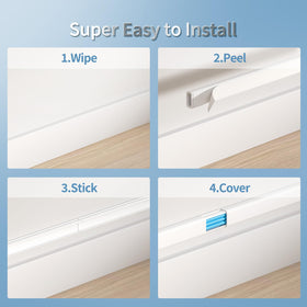 Wuitaouy safety cord cover; keeps wires away from kids and pets.