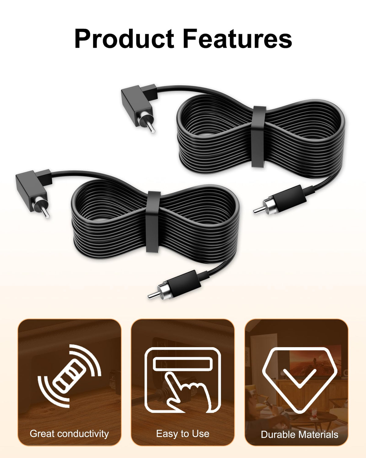 WUKUR included cables come with straightforward installation guidance.