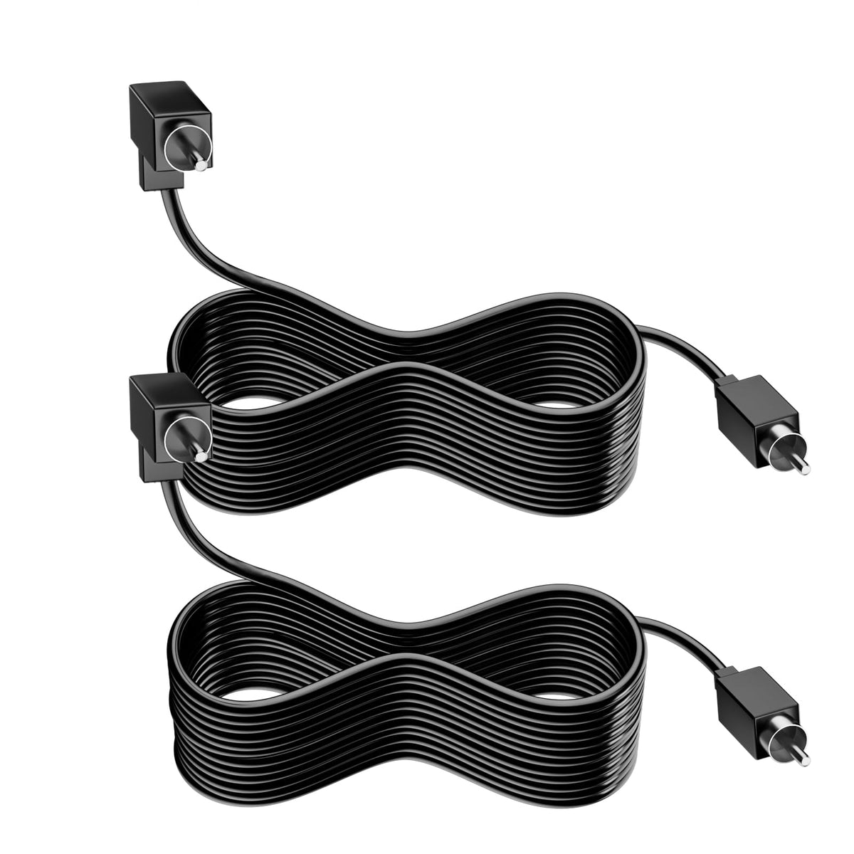 WUKUR satellite cable connected to Vizio V51 for precise connector fit.