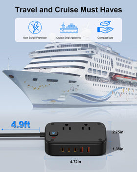 WUKUR two AC outlets ready for dorm or hotel use