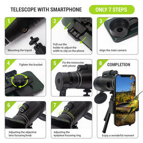 Wulakeo 80X100 monocular waterproof and dustproof for rugged field conditions.