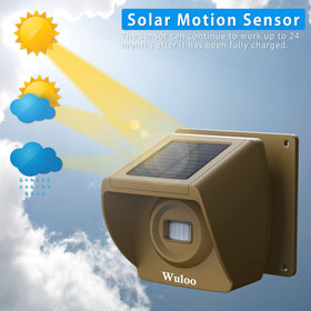 Wuloo weatherproof motion sensor capturing wide detection area