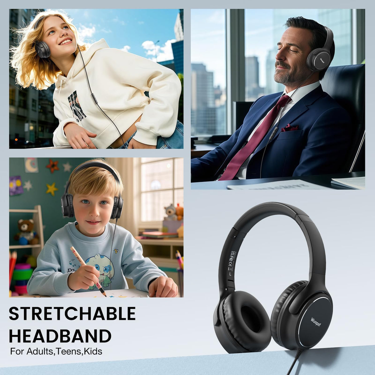 Wuopzf adjustable headband fits a wide range of users