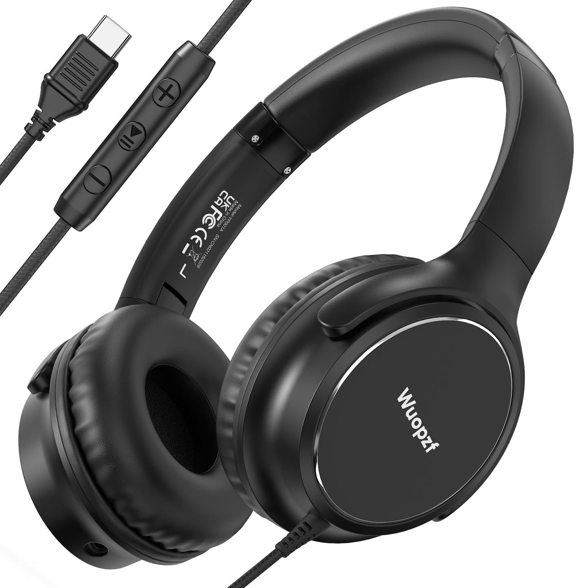 Wuopzf USB-C wired headphones with microphone deliver clear calls and immersive sound
