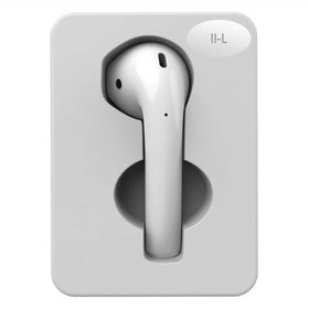 wusheation A2031 left earbud front view showing sleek finish and accurate fit