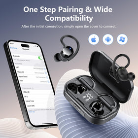 WUYI Q53 ear-hook detail highlighting ergonomic fit and secure hold