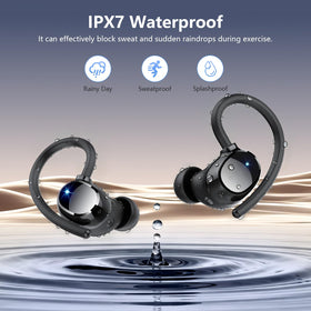 WUYI Q53 earbuds seated in small ear to show comfortable fit