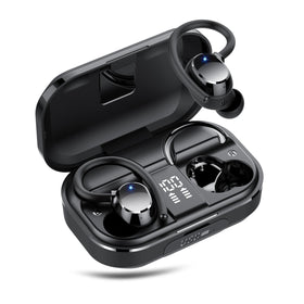WUYI Q53 front packaging showing earbuds and case, emphasizes portability