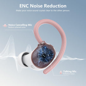 WUYI earbuds paired to smartphone showing Bluetooth 5.4 stable connection
