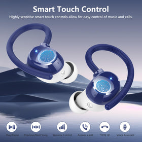 WUYI Q53 splashing water to show IPX7 protection, reassures sweat and rain resistance