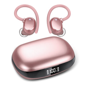 WUYI Q61 front view showing earbuds and compact case, offering long-play comfort