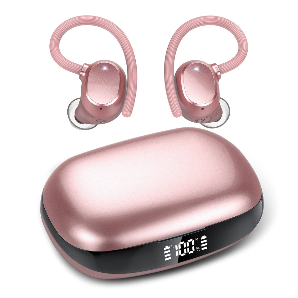 WUYI Q61 front view showing earbuds and compact case, offering long-play comfort