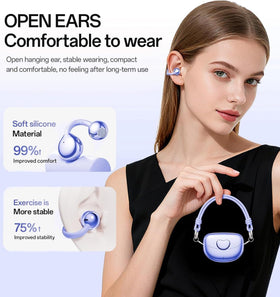 WUYUEGE clip-on close-up highlighting ergonomic curve and comfortable secure fit