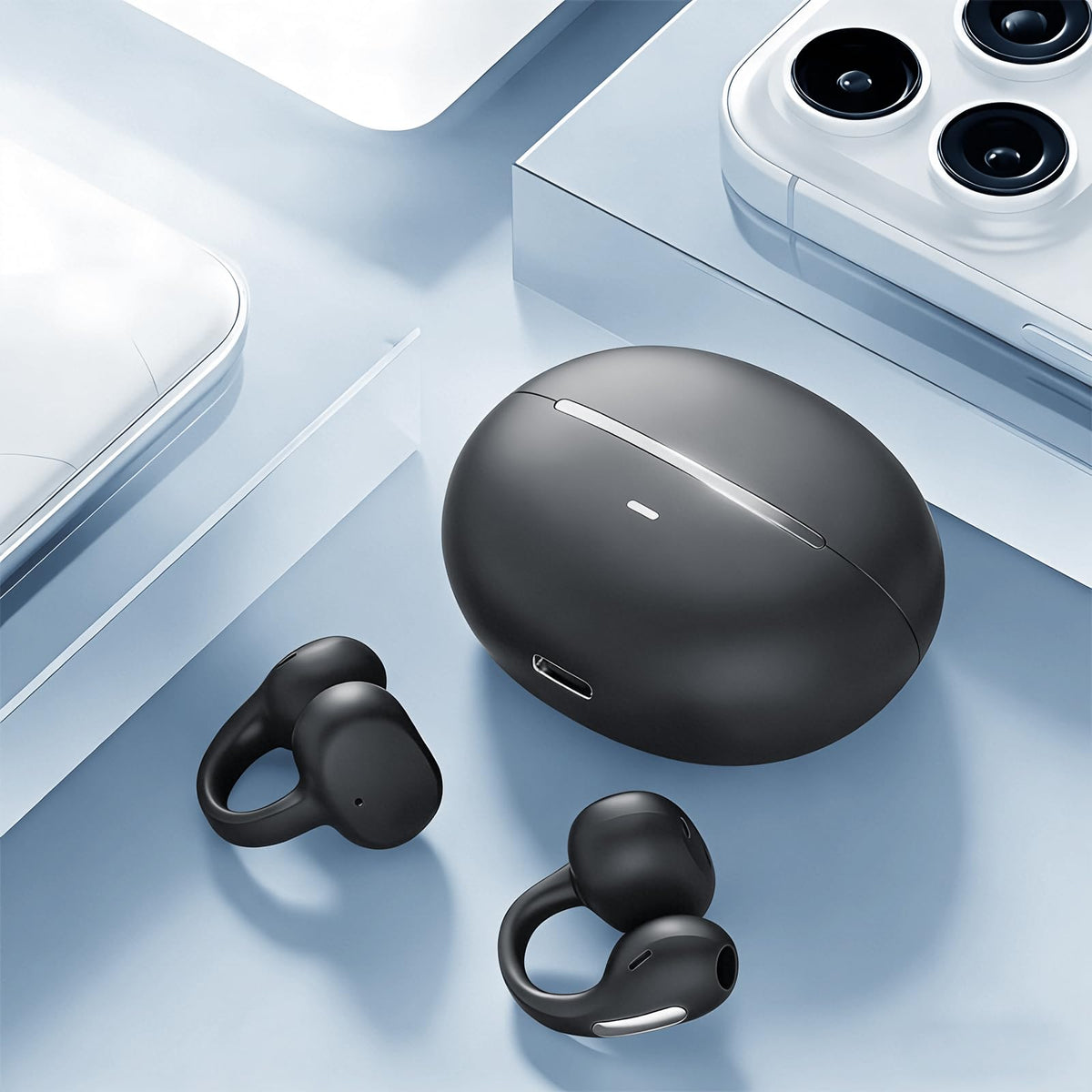 WUYUEGE earbuds highlight long battery life with charging case.