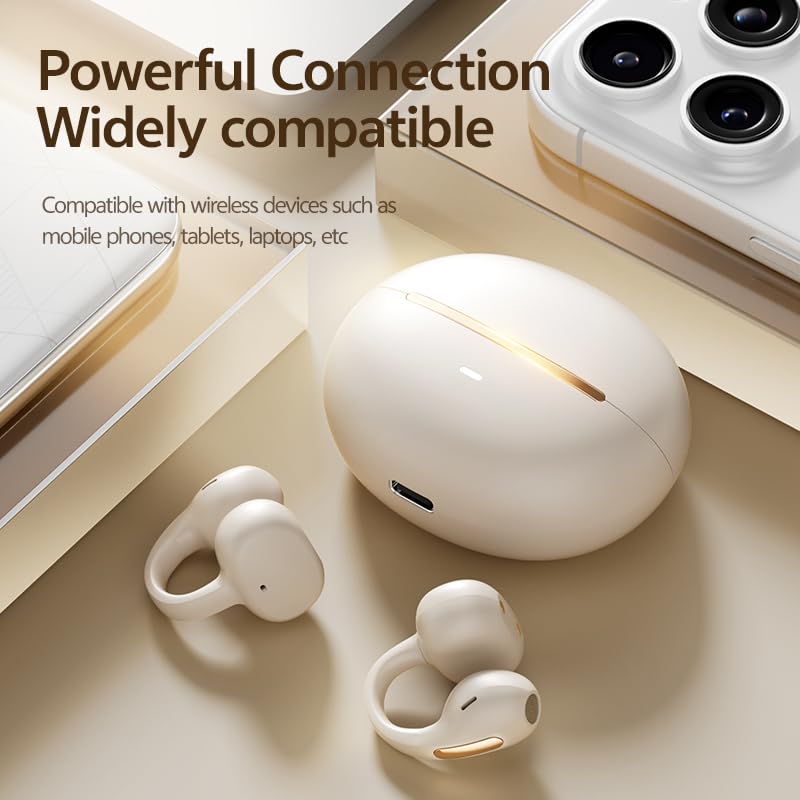 WUYUEGE lightweight earbuds weighing around 5g for all-day wear.