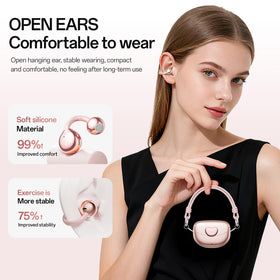 WUYUEGE earbud texture and driver port close-up, demonstrating sound quality