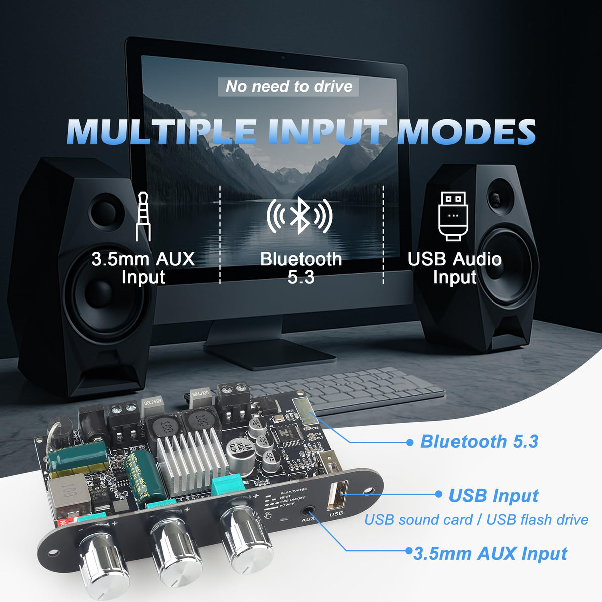 Wuzhi Audio ZK-1001U boost circuit optimizes power delivery