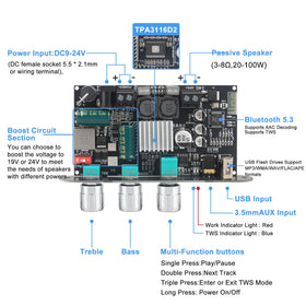 Wuzhi Audio ZK-1001U enables easy TWS pairing for immersive wireless stereo