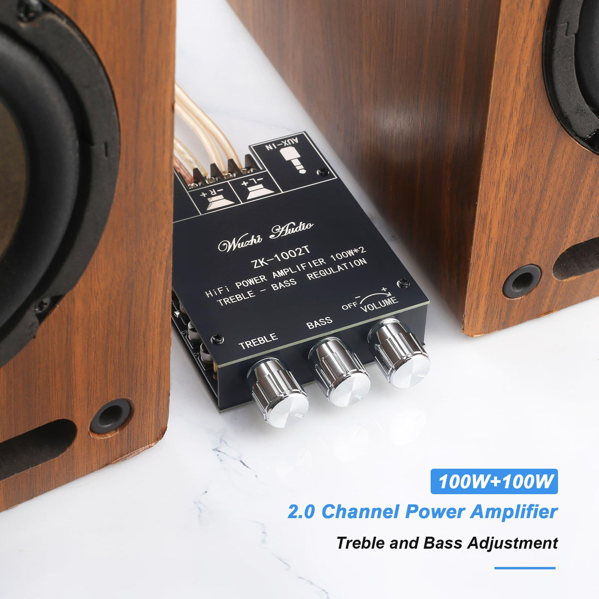 Wuzhi Audio ZK-1002T Bluetooth connection enabling wireless streaming