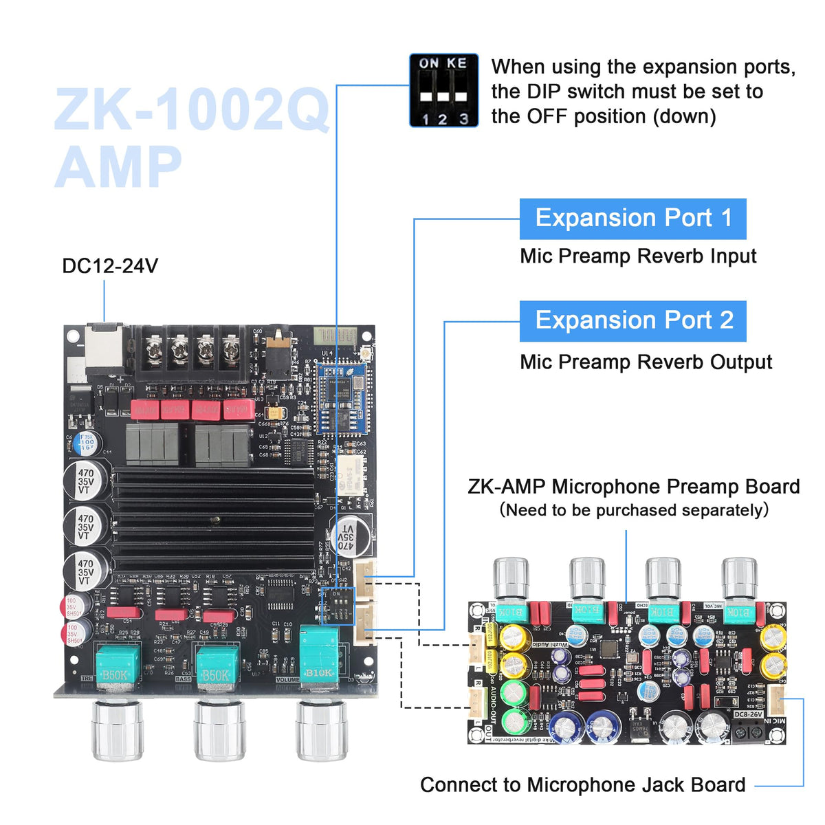 Wuzhi Audio board mounted inside a DIY speaker cabinet illustrating compact integration