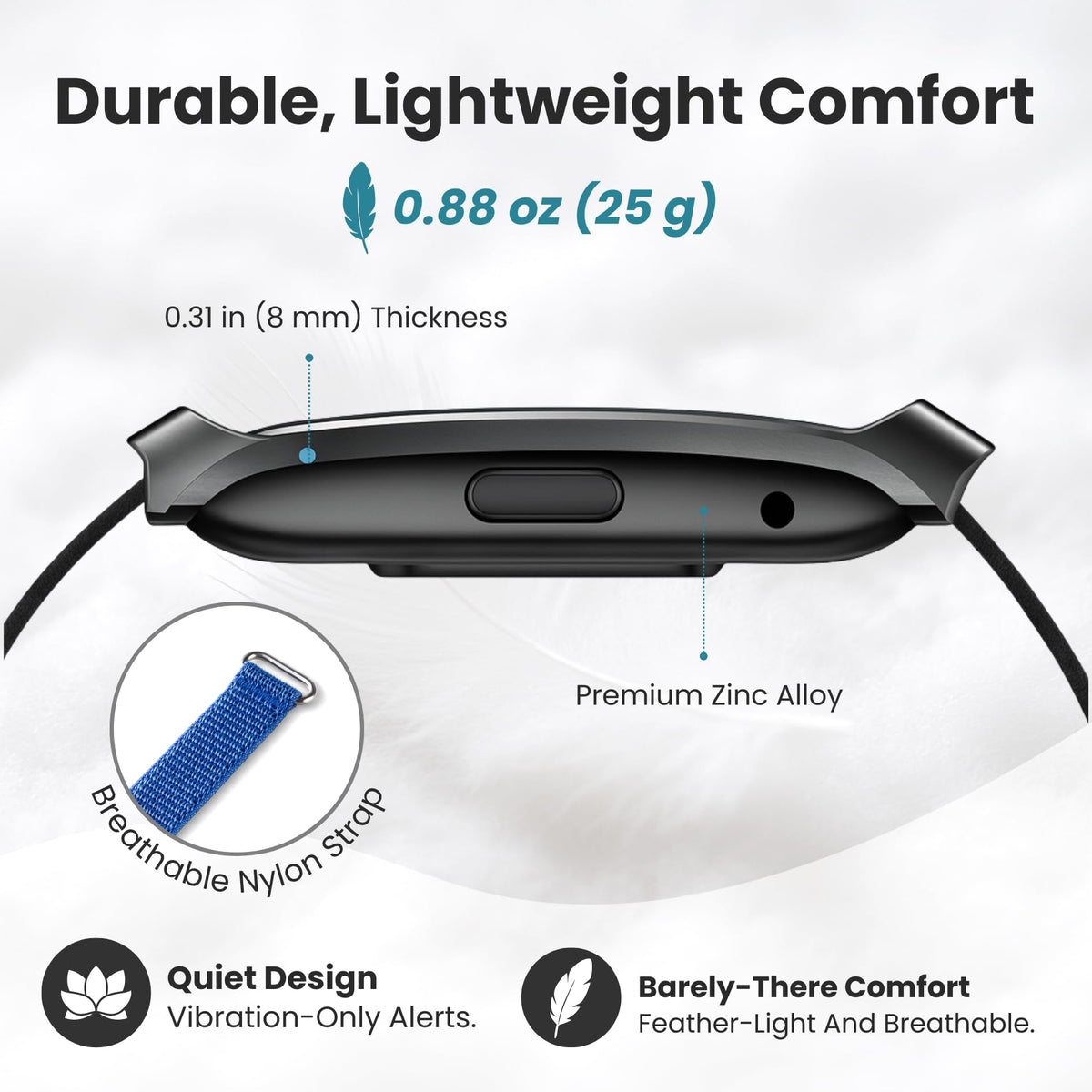 WuzuTech Herz P1 Bluetooth 5.4 syncing with iOS and Android.