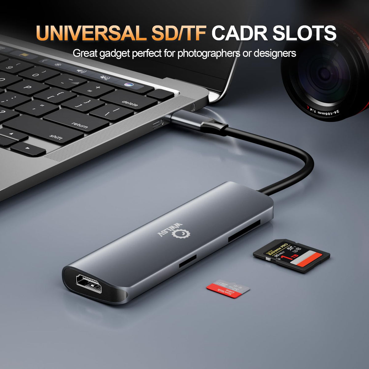 WWLSV 100W PD charging keeps laptops powered during busy work sessions.