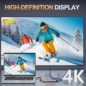 WWLSV hub with three USB 3.0 ports enables fast data transfer for peripherals.