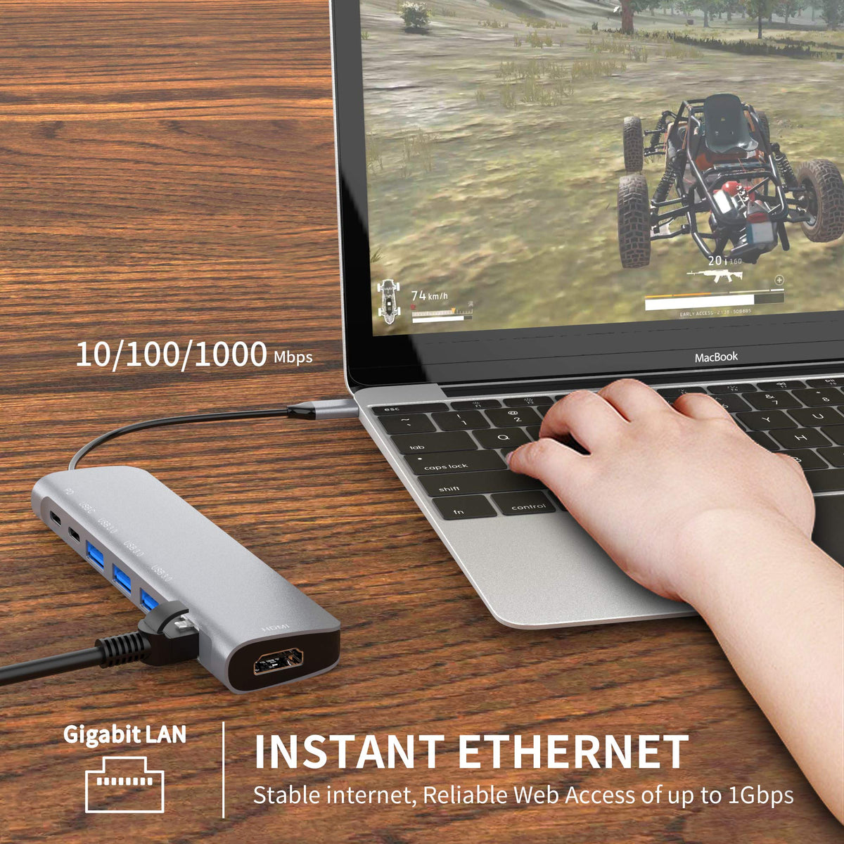 WWLSV 9-in-1 USB C Hub supports 100W PD charging for laptops