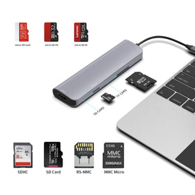WWLSV 9-in-1 USB C Hub is compact enough for travel and desk setups