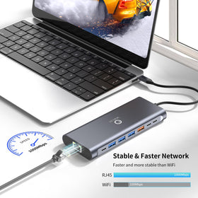 WWLSV versatile hub supports Dell, Lenovo, HP, and MacBook models.