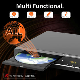 Wxjwyt rear view with HDMI, AV and coaxial ports for broad TV compatibility benefit