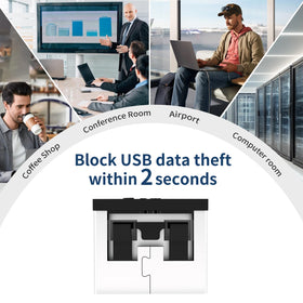 WXZRLIU dust-proof cover protects USB ports from debris.