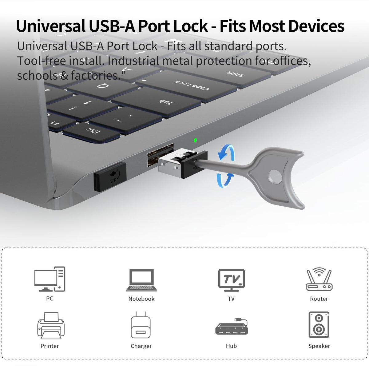 WXZRLIU secure access with the port lock during coworking sessions.
