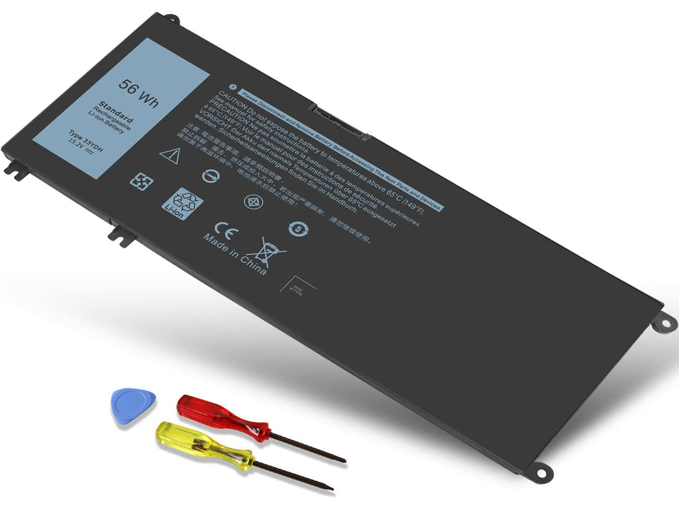 Wymisnit 56Wh Dell Inspiron front view battery for extended on-the-go runtime.