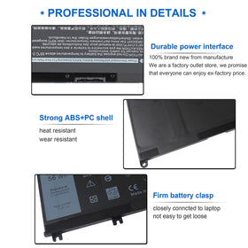 Wymisnit 56Wh Dell Latitude 14 label view battery with strong safety protections.