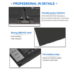 JK6Y6 battery compatible with Latitude and Vostro lines for versatility