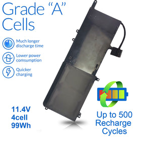 Wymisnit battery label closeup with part numbers, clear compatibility info