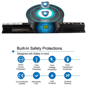 Wymisnit Dell Inspiron battery durability with high-grade cells and safety certifications