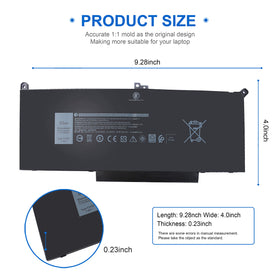 Wymisnit F3YGT battery for Dell Latitude 7280-7290 ensuring reliable mobility
