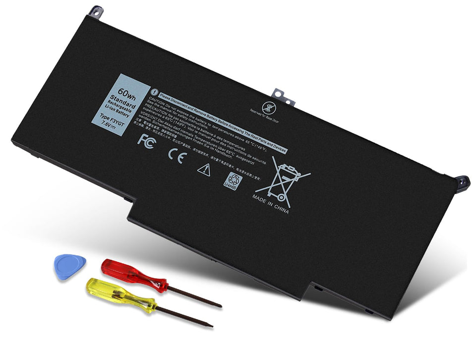 Wymisnit F3YGT battery for Dell Latitude 7480-7490 powering longer sessions