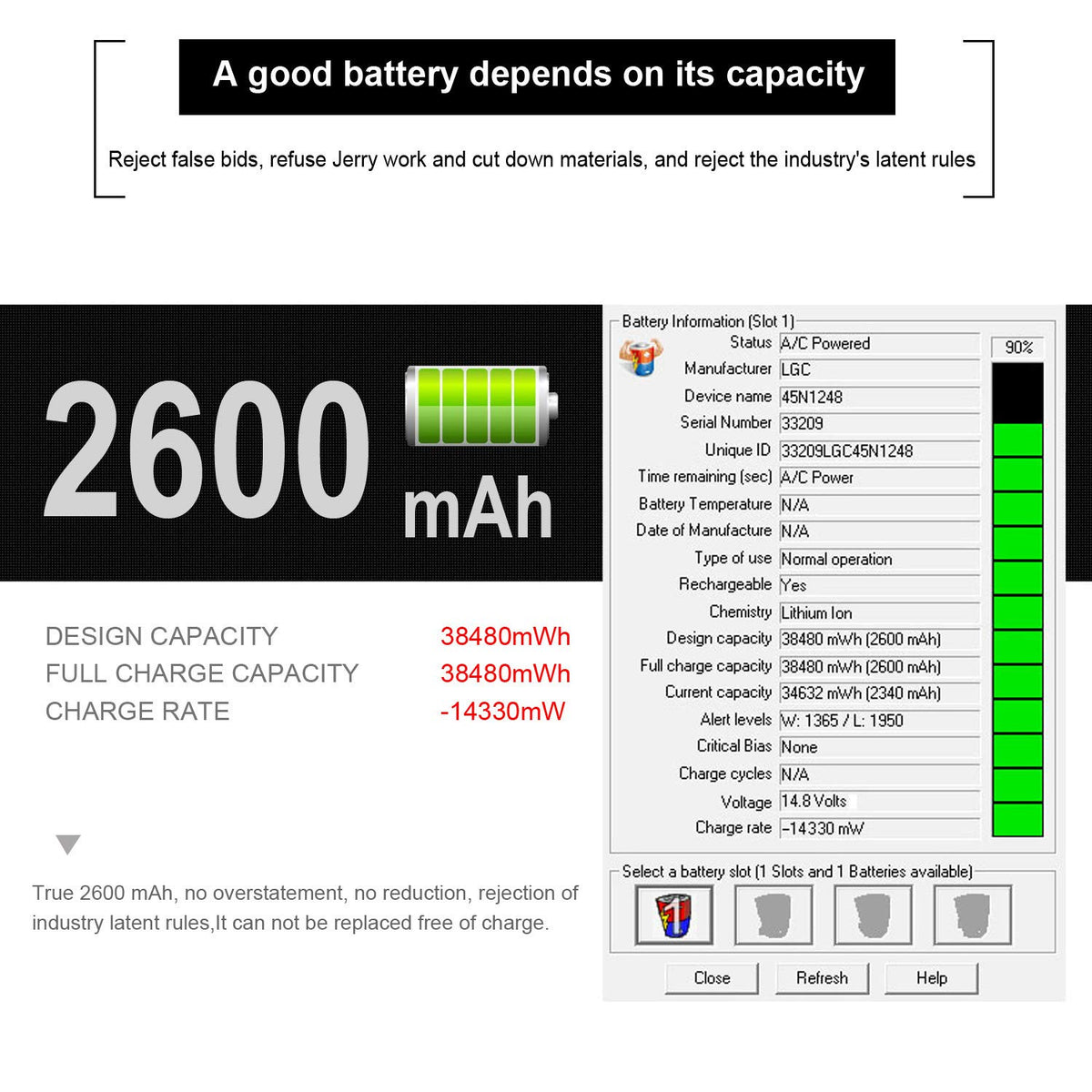 Wymisnit battery next to ruler for scale, helps confirm correct size