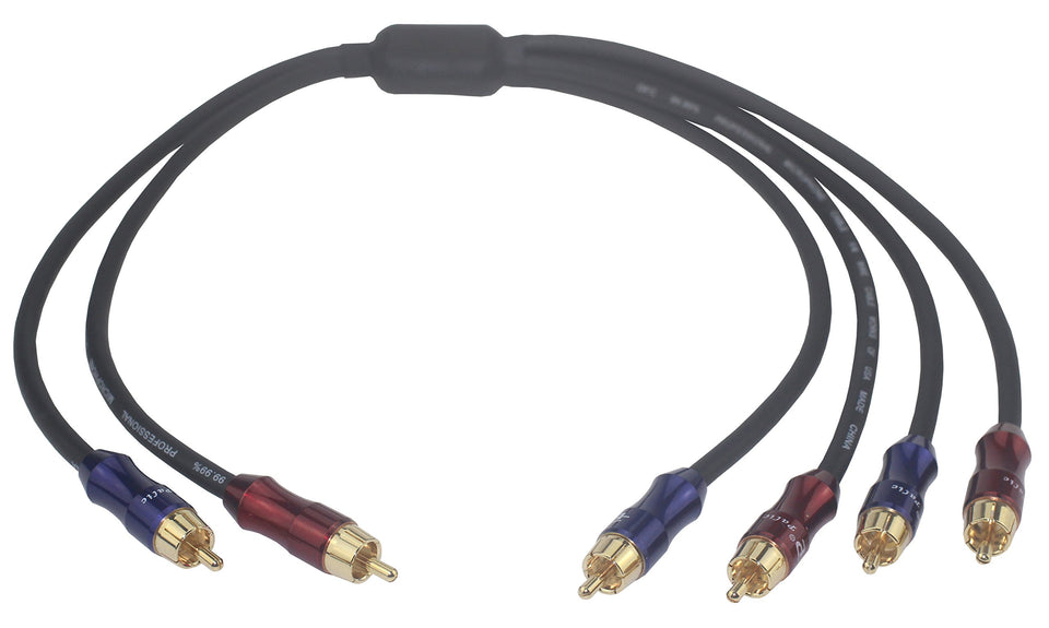 Wyvern Audio VKheroKV RCA splitter with gold-plated plug supports dual outputs.